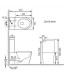 Унитаз SantiLine SL-5014SM-BD, Напольный, Безободковый, Овальная, Белый, Встроенный, Дюропласт