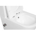 Унитаз SantiLine SL-5014SM-BD, Напольный, Безободковый, Овальная, Белый, Встроенный, Дюропласт