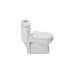Унитаз SantiLine SL-5015, Напольный, Безободковый, Овальная, Белый, Дюропласт