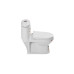 Унитаз SantiLine SL-5015, Напольный, Безободковый, Овальная, Белый, Дюропласт