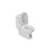 Унитаз SantiLine SL-5015, Напольный, Безободковый, Овальная, Белый, Дюропласт