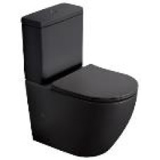Унитаз SantiLine SL-5016MB, Напольный, Безободковый, Черный матовый Унитаз SantiLine SL-5016MB, Напольный, Безободковый, Черный матовый