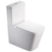 Унитаз SantiLine SL-5017, Напольный, Безободковый, Прямоугольная, Белый, Фаянс