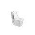 Унитаз SantiLine SL-5017, Напольный, Безободковый, Прямоугольная, Белый, Фаянс