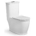 Унитаз SantiLine SL-5019, Напольный, Безободковый, Овальная, Белый, Дюропласт Унитаз SantiLine SL-5019, Напольный, Безободковый, Овальная, Белый, Дюропласт