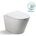 Унитаз SantiLine SL-5020, Напольный, Безободковый, Овальная, Белый, Дюропласт