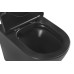 Унитаз SantiLine SL-5020MB, Напольный, Безободковый, Овальная, Черный матовый, Дюропласт