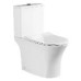 Унитаз SantiLine SL-5022, Напольный, Безободковый, Прямоугольная, Белый, Фаянс