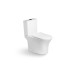 Унитаз SantiLine SL-5022, Напольный, Безободковый, Прямоугольная, Белый, Фаянс