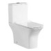 Унитаз SantiLine SL-5023, Напольный, Безободковый, Прямоугольная, Белый, Фаянс