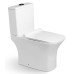 Унитаз SantiLine SL-5023, Напольный, Безободковый, Прямоугольная, Белый, Фаянс