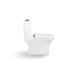 Унитаз SantiLine SL-5023, Напольный, Безободковый, Прямоугольная, Белый, Фаянс