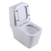 Унитаз SantiLine SL-5024, Напольный, Безободковый, Белый, Дюропласт