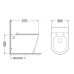 Унитаз SantiLine SL-5030MB, Напольный, Безободковый, Круглая, Черный матовый Унитаз SantiLine SL-5030MB, Напольный, Безободковый, Круглая, Черный матовый