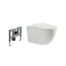 Унитаз SantiLine SL-5031, Подвесной, Безободковый, Овальная, Белый, Фаянс Унитаз SantiLine SL-5031, Подвесной, Безободковый, Овальная, Белый, Фаянс