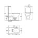 Унитаз SantiLine SL-5043, Напольный, Безободковый, Круглая, Белый Унитаз SantiLine SL-5043, Напольный, Безободковый, Круглая, Белый
