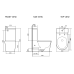 Унитаз SantiLine SL-5046, Напольный, Безободковый, Круглая, Белый Унитаз SantiLine SL-5046, Напольный, Безободковый, Круглая, Белый