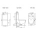 Унитаз SantiLine SL-5046, Напольный, Безободковый, Круглая, Белый Унитаз SantiLine SL-5046, Напольный, Безободковый, Круглая, Белый