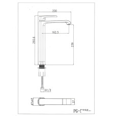 Смеситель SantiLine SL-9002, На раковину, Круглая, Хром, Латунь Смеситель SantiLine SL-9002, На раковину, Круглая, Хром, Латунь