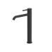 Смеситель SantiLine SL-9004MB, На раковину, Круглая, Черный матовый, Латунь
