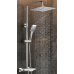 Душевая стойка SantiLine SL-9008, Настенный, Хром, Нержавеющая сталь