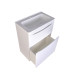 Тумба Style Line El Fante СС-00002307 60 см, Напольный, Белый, МДФ Тумба Style Line El Fante СС-00002307 60 см, Напольный, Белый, МДФ