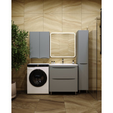 Тумба Style Line El Fante СС-00002315 80 см, Напольный, Серый, МДФ Тумба Style Line El Fante СС-00002315 80 см, Напольный, Серый, МДФ