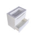 Тумба Style Line El Fante СС-00002316 60 см, Подвесной, Белый, МДФ Тумба Style Line El Fante СС-00002316 60 см, Подвесной, Белый, МДФ