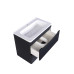 Тумба Style Line El Fante СС-00002318 60 см, Подвесной, Черный, МДФ