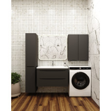 Шкаф Style Line ПШ Бергамо мини 600 Люкс антискрейтч, PLUS СС-00002359, Подвесной, Черный, МДФ Шкаф Style Line ПШ Бергамо мини 600 Люкс антискрейтч, PLUS СС-00002359, Подвесной, Черный, МДФ