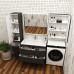 Тумба Style Line El Fante СС-00002366 90 см, Подвесной, Черный, МДФ Тумба Style Line El Fante СС-00002366 90 см, Подвесной, Черный, МДФ