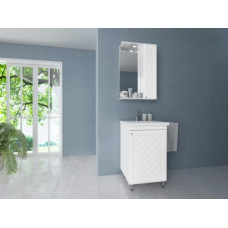 Тумба с раковиной Style Line Канна ЛС-00000297, Напольный, Белый, МДФ