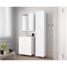 Тумба с раковиной Style Line Канна ЛС-00000726, Напольный, Белый, МДФ
