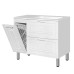 Тумба с раковиной Style Line Альба ЛС-000010054 90 см, Универсальный, Белый, МДФ Тумба с раковиной Style Line Альба ЛС-000010054 90 см, Универсальный, Белый, МДФ