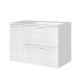Тумба с раковиной Style Line Альба ЛС-000010054 90 см, Универсальный, Белый, МДФ Тумба с раковиной Style Line Альба ЛС-000010054 90 см, Универсальный, Белый, МДФ