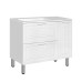 Тумба с раковиной Style Line Альба ЛС-000010054 90 см, Универсальный, Белый, МДФ Тумба с раковиной Style Line Альба ЛС-000010054 90 см, Универсальный, Белый, МДФ