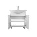 Тумба с раковиной Style Line Канна ЛС-00002283, Напольный, Белый, Дсп Тумба с раковиной Style Line Канна ЛС-00002283, Напольный, Белый, Дсп