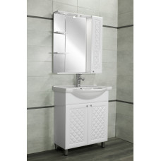 Тумба с раковиной Style Line Канна ЛС-00002283, Напольный, Белый, Дсп