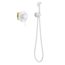 Смеситель с гигиеническим душем Timo Saona 2389/16SM, Встроенный, Белый матовый, Латунь Смеситель с гигиеническим душем Timo Saona 2389/16SM, Встроенный, Белый матовый, Латунь