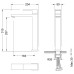 Смеситель для раковины Timo Selene 3011/16F, Белый матовый, Латунь