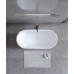 Ванна Timo ELISSA ELISSA1500 150х75, Овальная, Белый, Искусственный камень, Solid surface (искусственный камень)