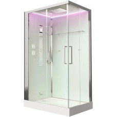 Душевая кабина Timo Premium H-515R 90х120, Хром, Стекло матовый, Прямоугольная, Акрил