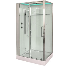 Душевая кабина Timo Premium H-520R 90х120, Хром, Стекло белый, Прямоугольная, Акрил