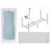 Слив-перелив Timo Комплект HELLA1575 +Каркас + HELLA1575-KT15-SPV1505-FP15H 150х75