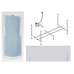 Слив-перелив Timo Комплект HELLA1575 +Каркас + HELLA1575-KT15-SPV1505-FP15H 150х75
