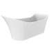 Ванна Timo JUTA JUTA1815 181,5х82,5, Овальная, Белый, Искусственный камень, Solid surface (искусственный камень)