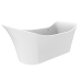 Ванна Timo JUTA JUTA1815 181,5х82,5, Овальная, Белый, Искусственный камень, Solid surface (искусственный камень)