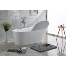 Ванна Timo KIARA KIARA1500 150х76, Овальная, Белый, Искусственный камень, Solid surface (искусственный камень)