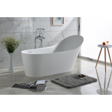 Ванна Timo KIRSTI KIRSTI1785R 178,5х76, Овальная, Белый, Искусственный камень, Solid surface (искусственный камень)