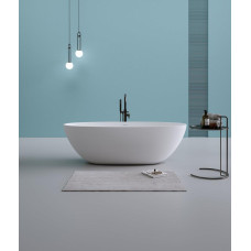 Ванна Timo LEMPI LEMPI1800 180х79, Овальная, Белый, Искусственный камень, Solid surface (искусственный камень)